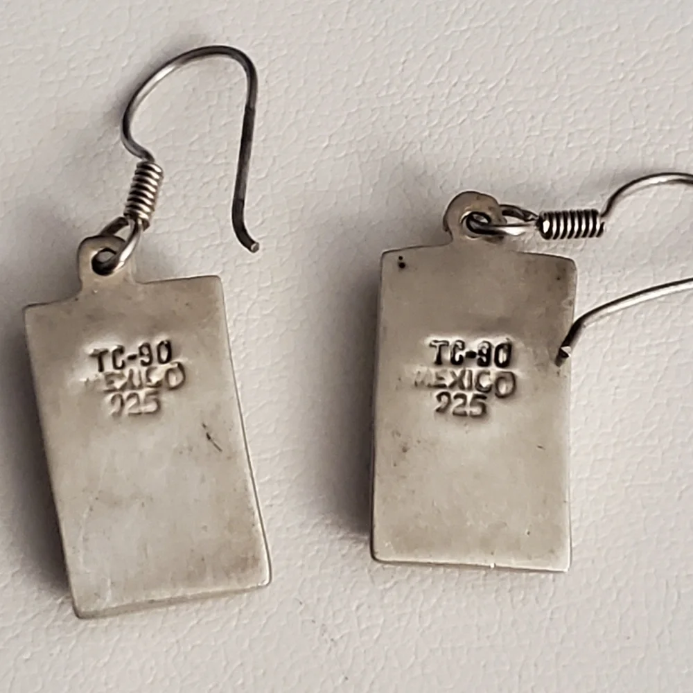 Sterling silver abalone earrings